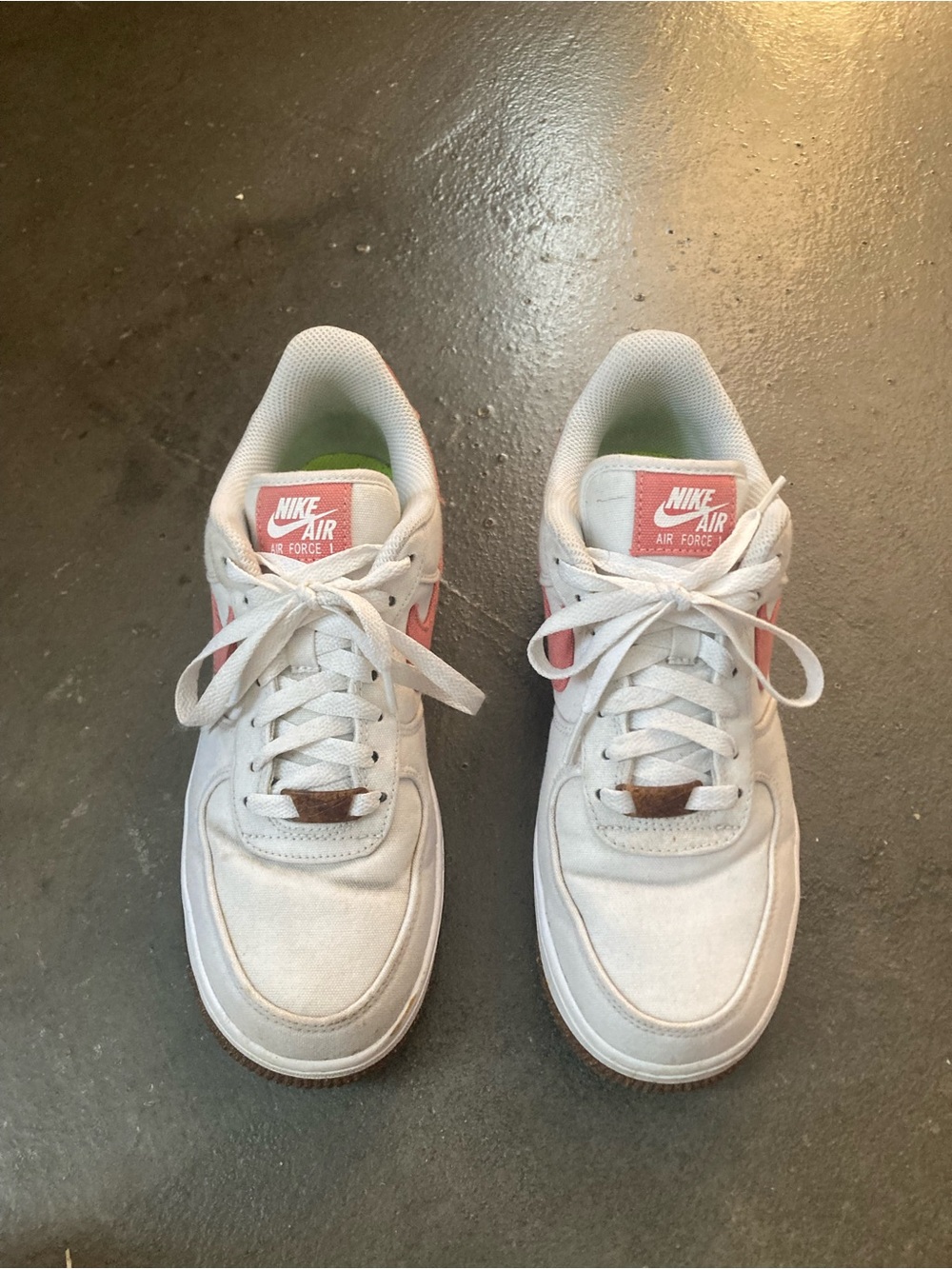 Nike Kids White and Pink Accent Sneakers